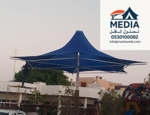 مظلات حوش حديدية مقاومة للصدأ في جدة