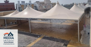 مظلات حوش حديدية مقاومة للصدأ في جدة