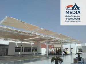 مظلات سيارات قماشية مقاومة للشمس والحرارة في جدة - تصميم حديث وضمان 10 سنوات